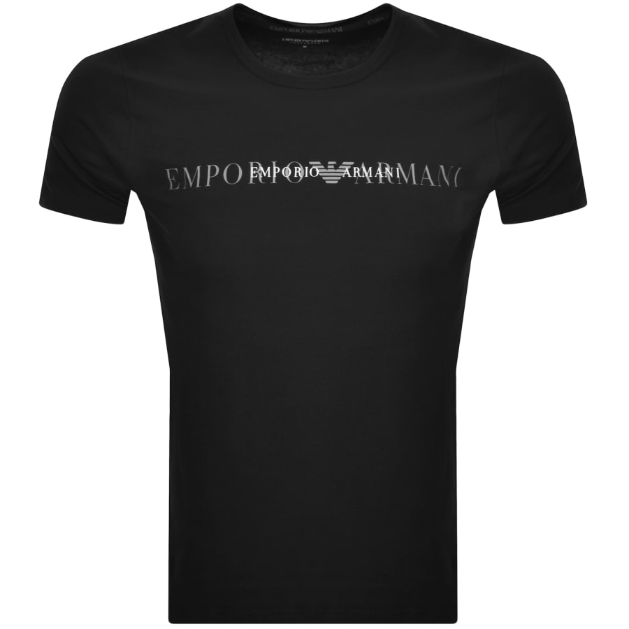 Emporio Armani Lounge Crew Neck T Shirt Black Mainline Menswear Denmark